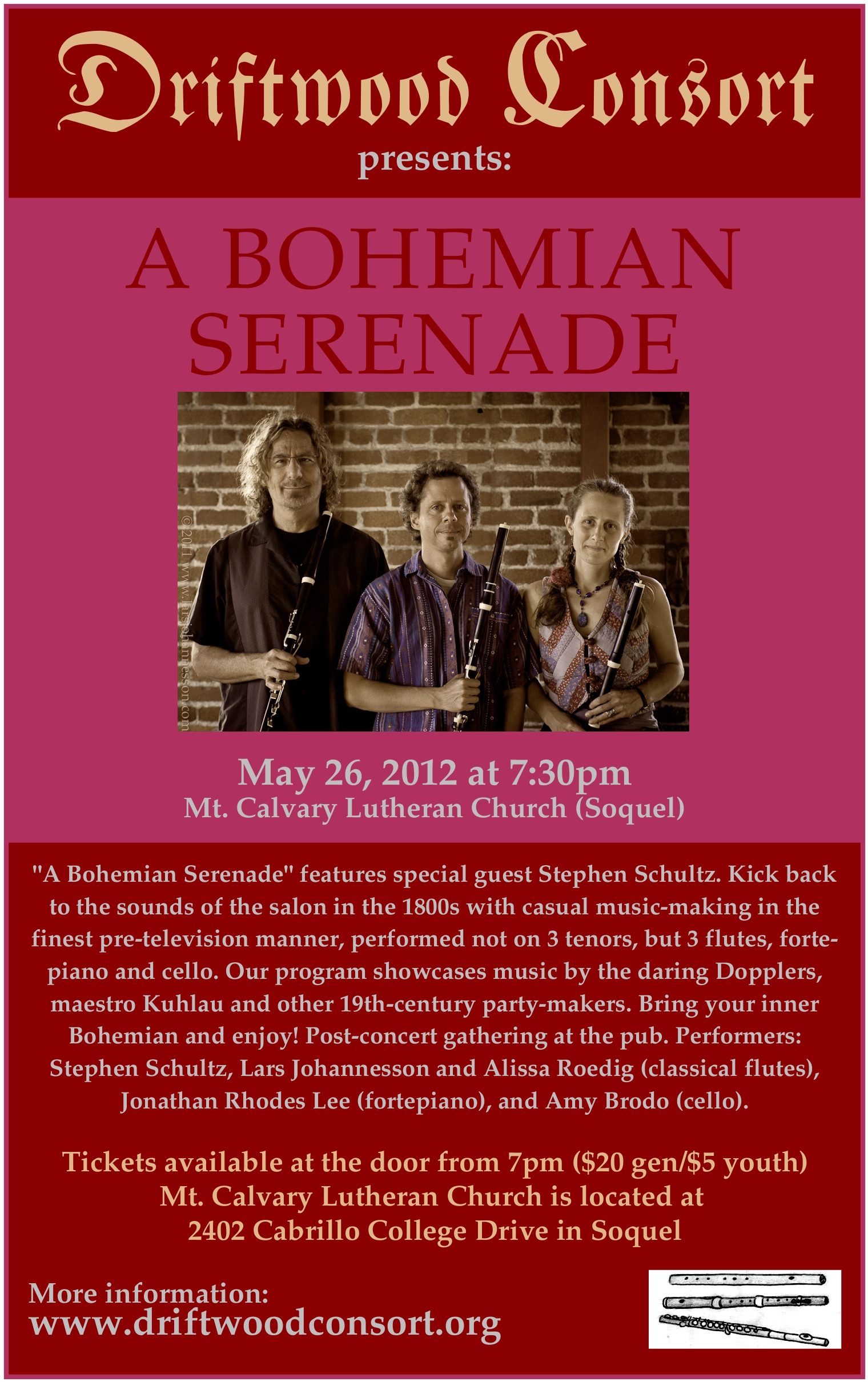 Driftwood Consort Early Music Concerts Santa Cruz Area